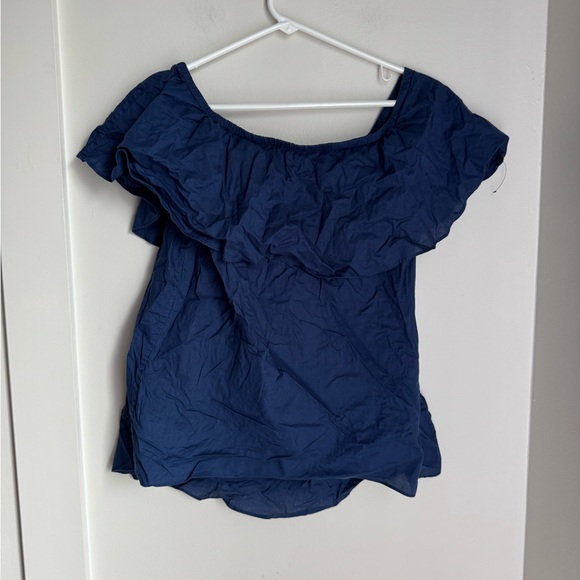 Michael Kors Navy Blue shirt - off the shoulder - Picture 1 of 4